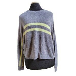 NWT Hello Nite Striped Dolman Super Soft Oversize Sweater Green 116607